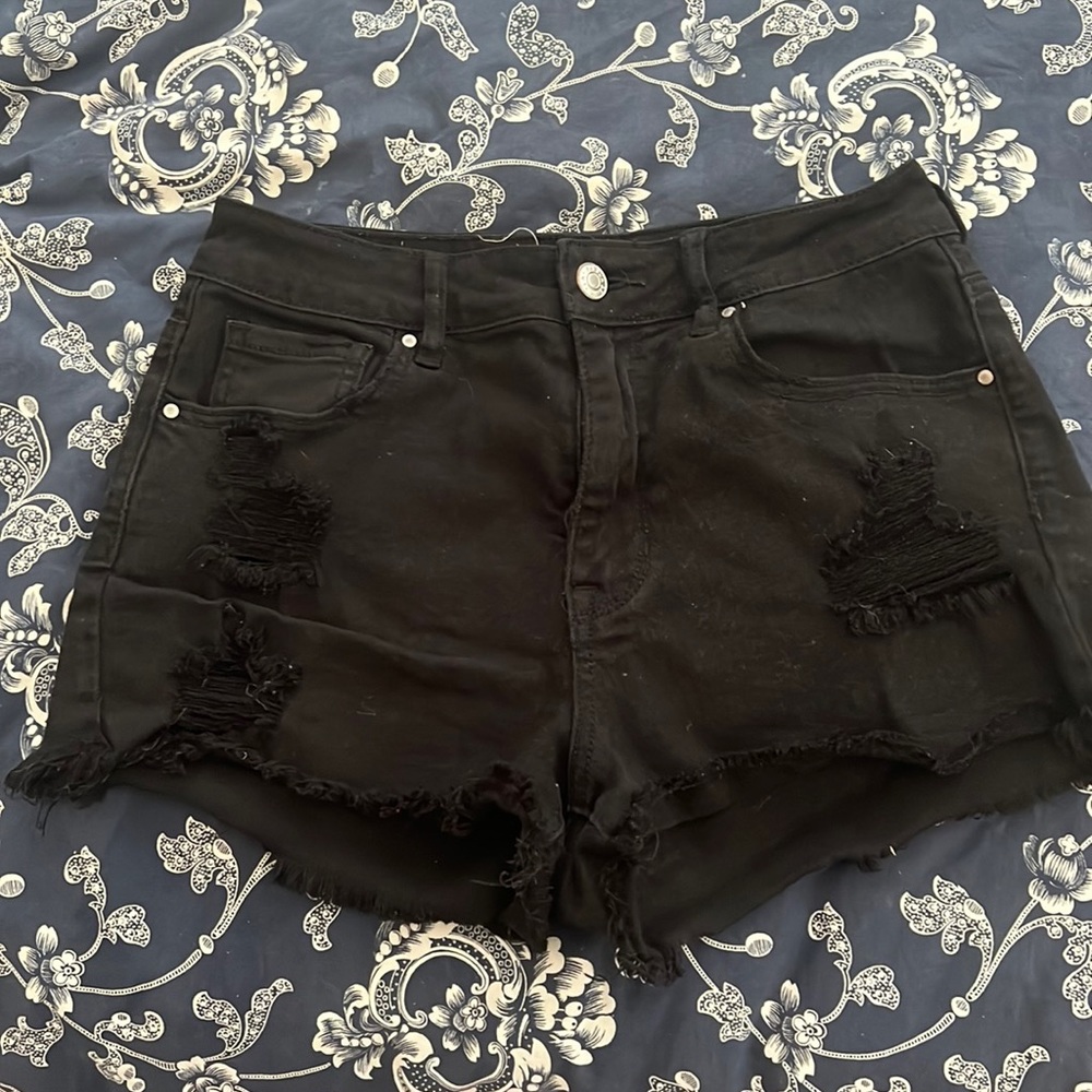 15% OFF 2! PAC Sun High Rise Black Denim shorts 26 2